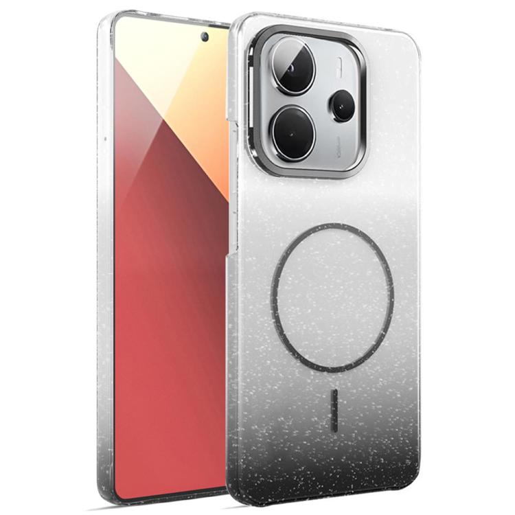 For Redmi Note 14 4G Global 163.25mm Gold Diamond Glitter Gradient MagSafe Shockproof Phone Case