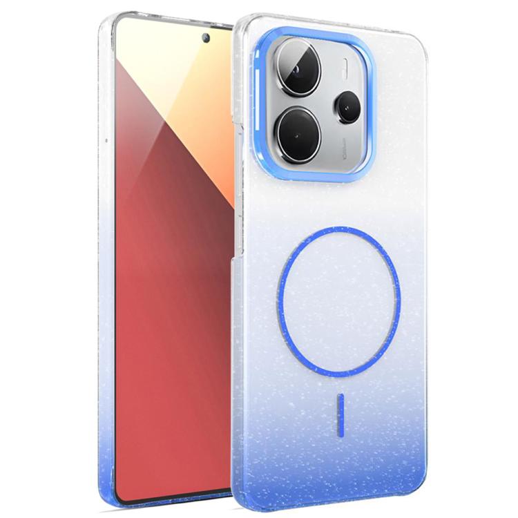 For Redmi Note 14 4G Global 163.25mm Gold Diamond Glitter Gradient MagSafe Shockproof Phone Case