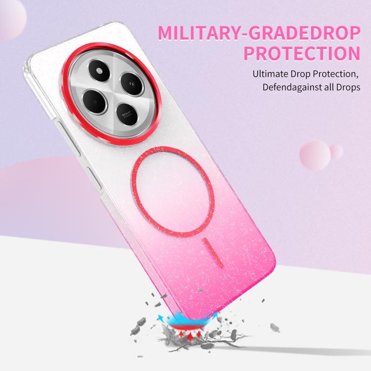 For Xiaomi 14T Gold Diamond Glitter Gradient MagSafe Shockproof Phone Case