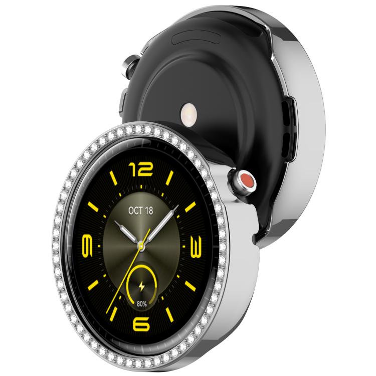For Honor Watch Fit Elegant Single Row Diamond Half Coverage Hollow PC Watch Cover