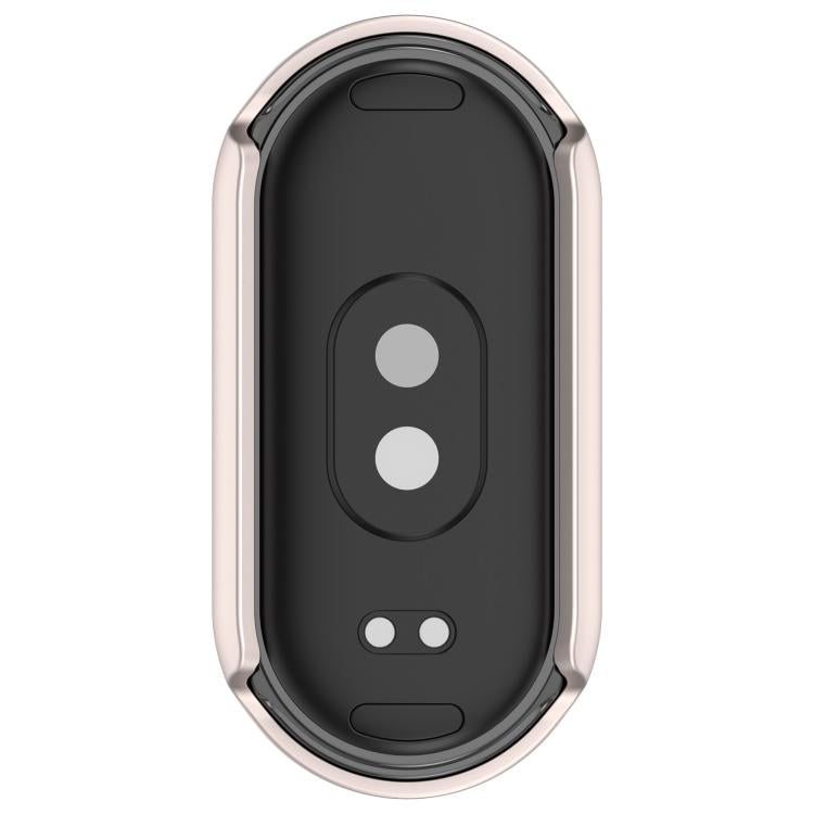 For Xiaomi Smart Band 10 / 10 NFC Single Row Diamond Half Coverage Hollow TPU Watch Cover