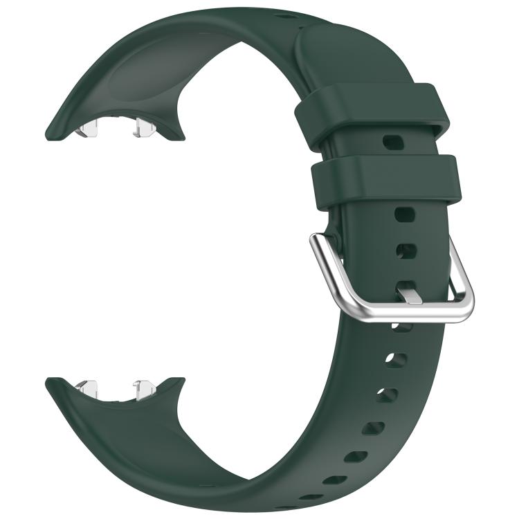 For Honor Watch GS 5 / Watch Fit Silver Buckle Solid Color Silicone Watch Band