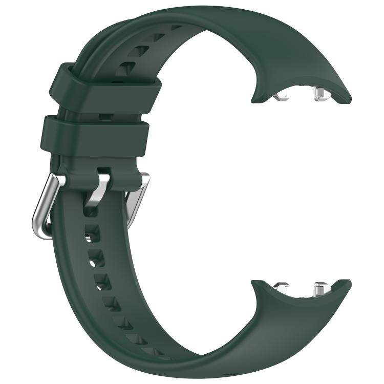 For Honor Watch GS 5 / Watch Fit Silver Buckle Solid Color Silicone Watch Band