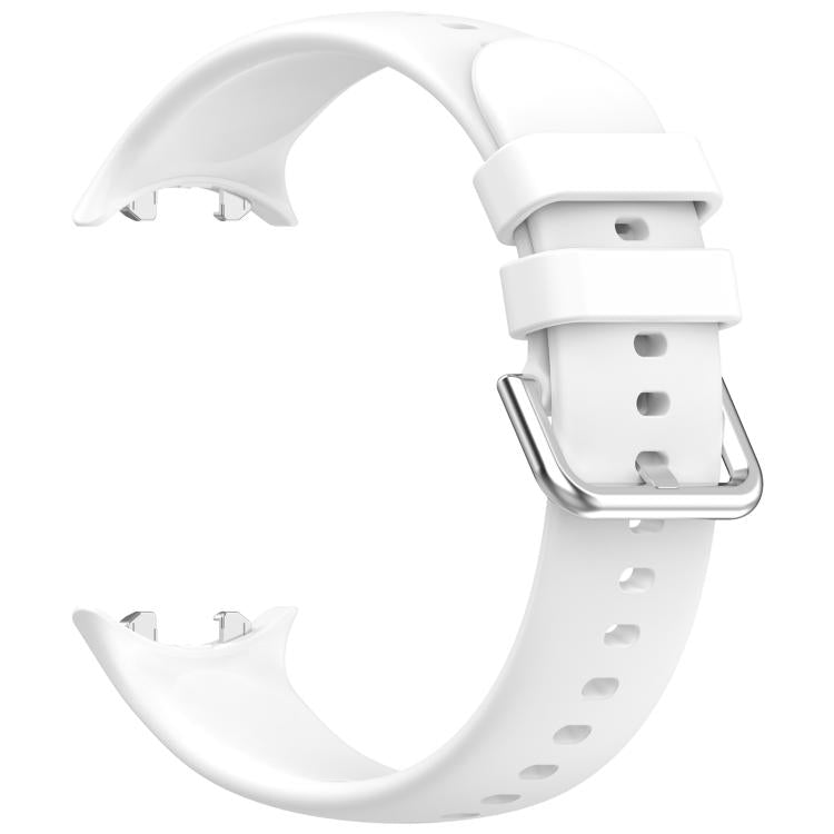 For Honor Watch GS 5 / Watch Fit Silver Buckle Solid Color Silicone Watch Band