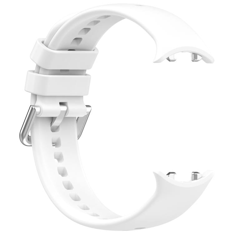 For Honor Watch GS 5 / Watch Fit Silver Buckle Solid Color Silicone Watch Band
