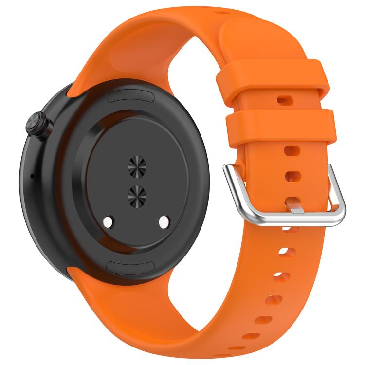 For Honor Watch GS 5 / Watch Fit Silver Buckle Solid Color Silicone Watch Band
