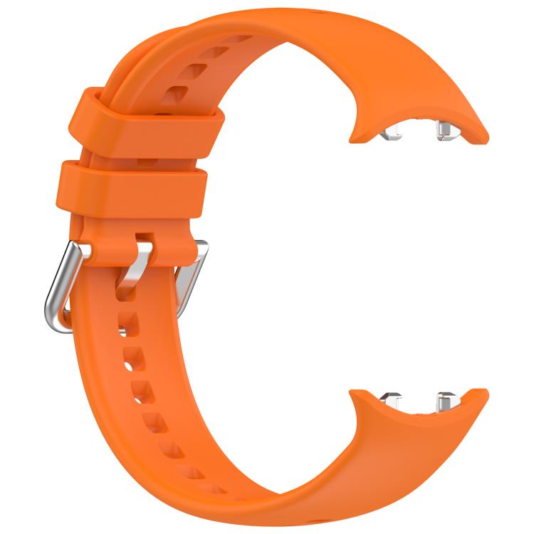 For Honor Watch GS 5 / Watch Fit Silver Buckle Solid Color Silicone Watch Band