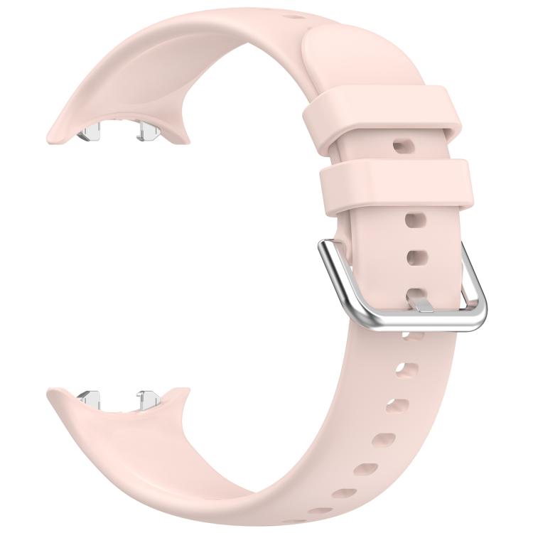 For Honor Watch GS 5 / Watch Fit Silver Buckle Solid Color Silicone Watch Band