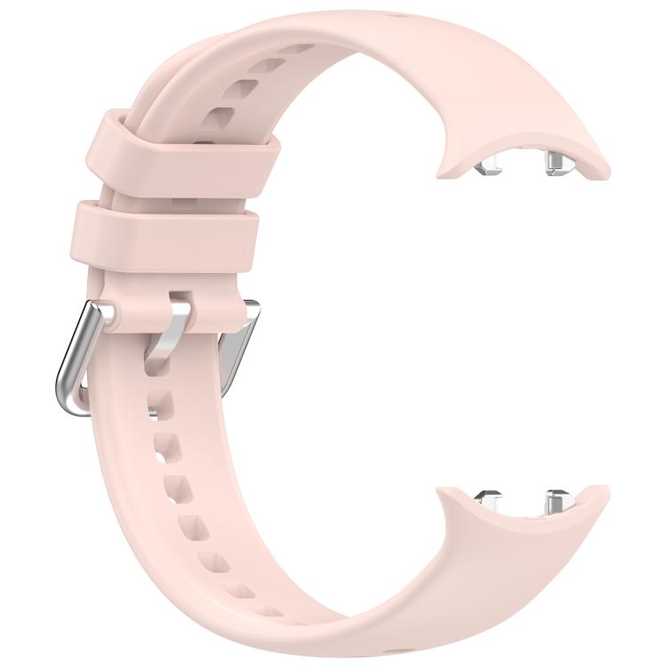 For Honor Watch GS 5 / Watch Fit Silver Buckle Solid Color Silicone Watch Band