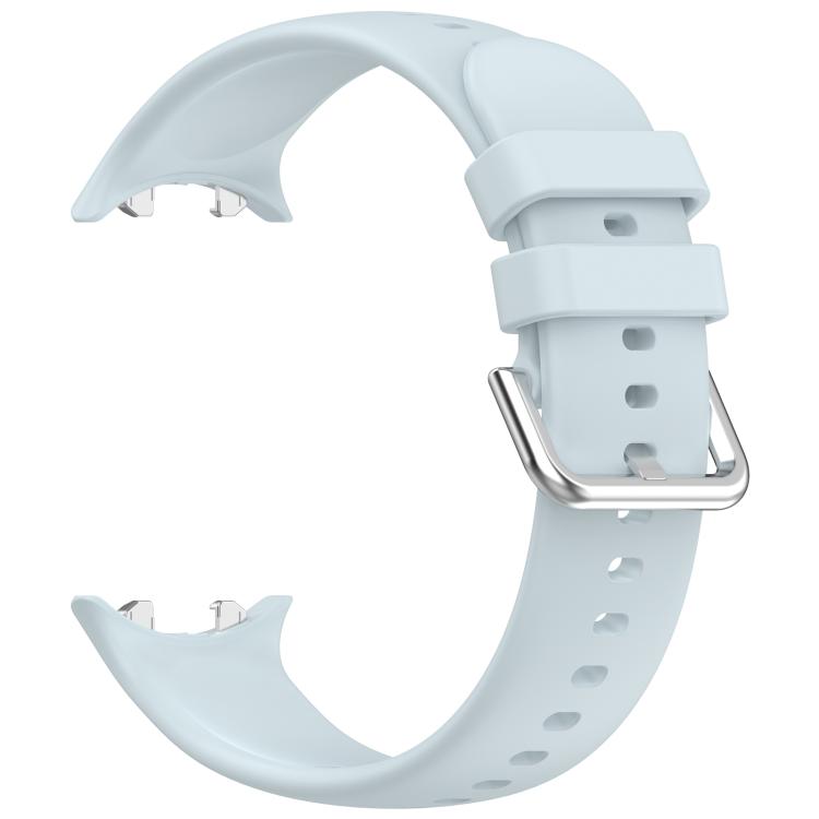 For Honor Watch GS 5 / Watch Fit Silver Buckle Solid Color Silicone Watch Band