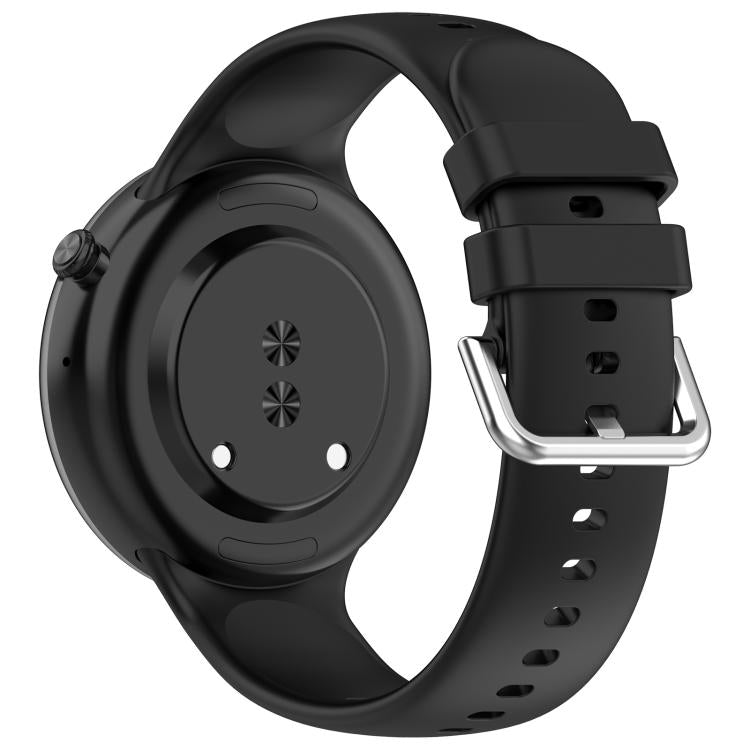 For Honor Watch GS 5 / Watch Fit Silver Buckle Solid Color Silicone Watch Band