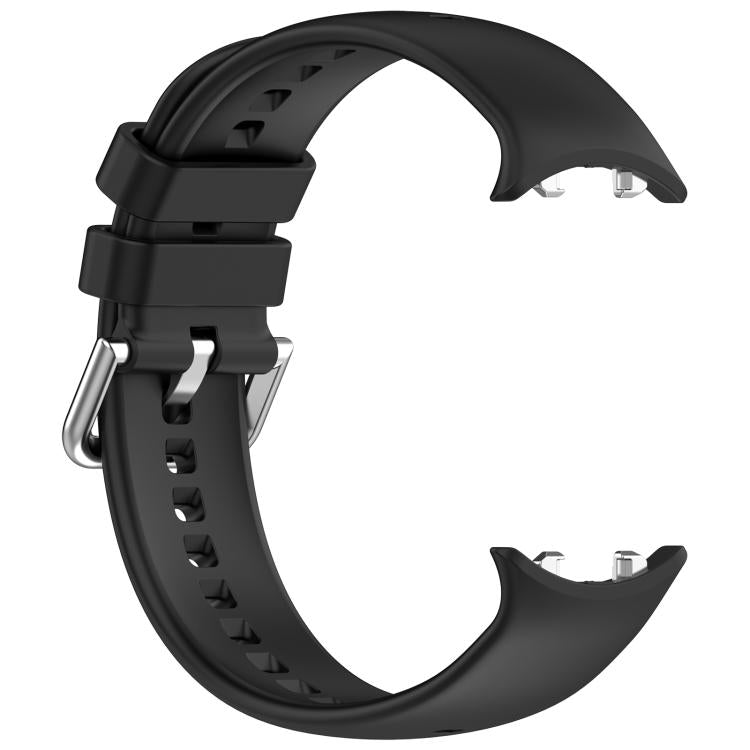 For Honor Watch GS 5 / Watch Fit Silver Buckle Solid Color Silicone Watch Band