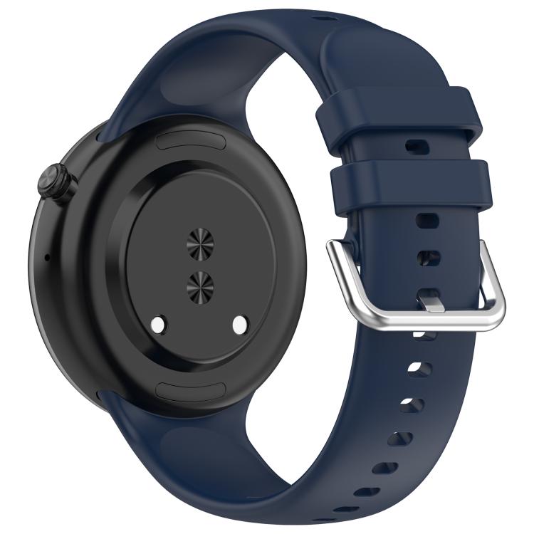 For Honor Watch GS 5 / Watch Fit Silver Buckle Solid Color Silicone Watch Band