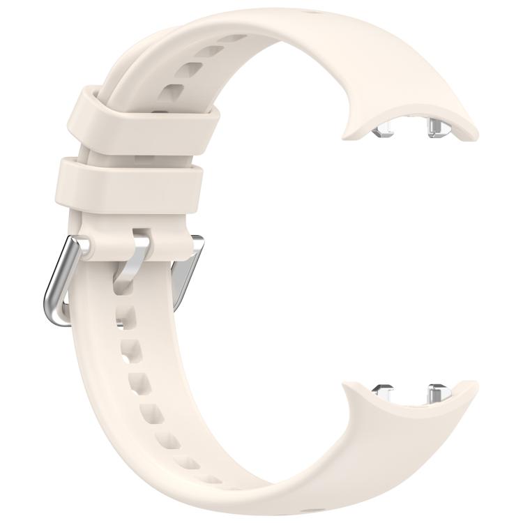 For Honor Watch GS 5 / Watch Fit Silver Buckle Solid Color Silicone Watch Band