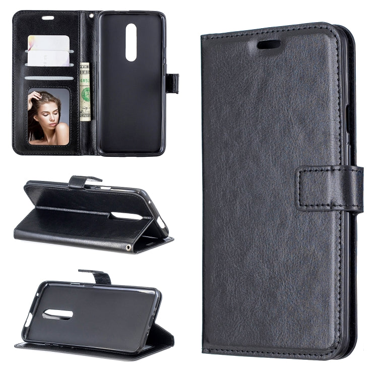 Crazy Horse Texture Horizontal Flip Leather Case for OnePlus 7 Pro, with Holder & Card Slots & Wallet & Photo Frame