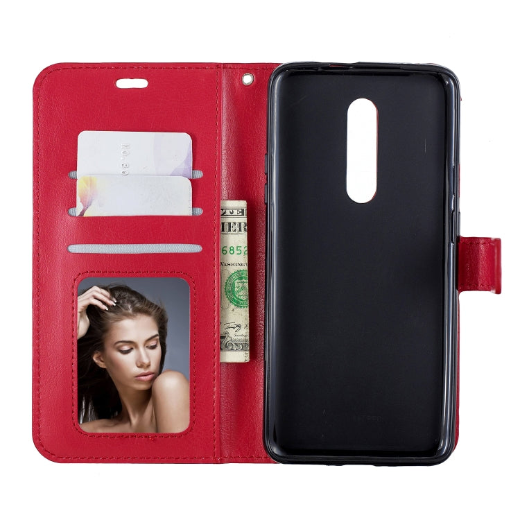 Crazy Horse Texture Horizontal Flip Leather Case for OnePlus 7 Pro, with Holder & Card Slots & Wallet & Photo Frame