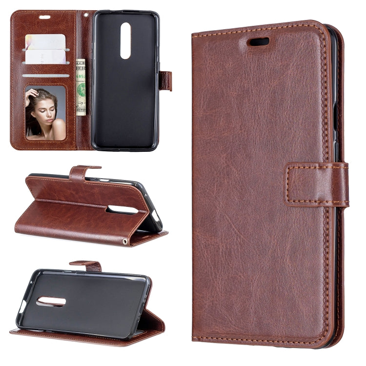 Crazy Horse Texture Horizontal Flip Leather Case for OnePlus 7 Pro, with Holder & Card Slots & Wallet & Photo Frame
