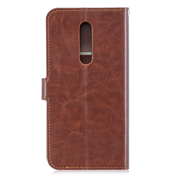 Crazy Horse Texture Horizontal Flip Leather Case for OnePlus 7 Pro, with Holder & Card Slots & Wallet & Photo Frame
