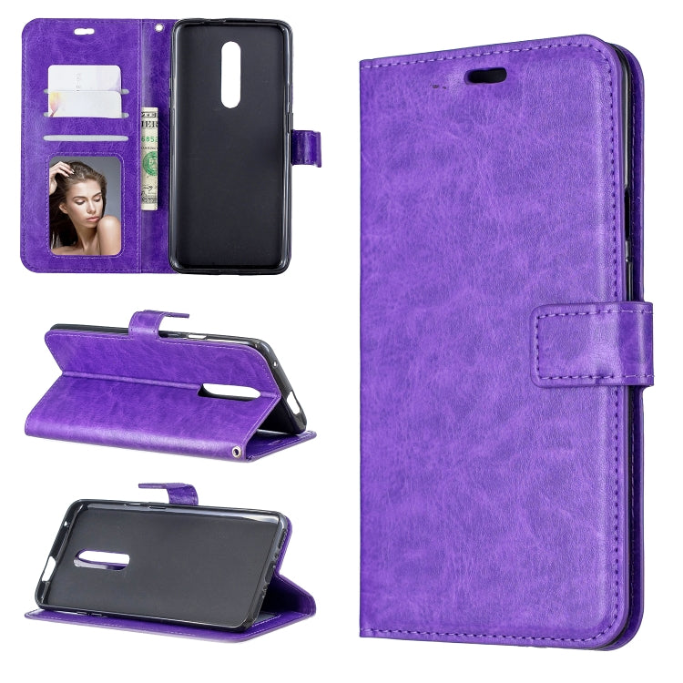 Crazy Horse Texture Horizontal Flip Leather Case for OnePlus 7 Pro, with Holder & Card Slots & Wallet & Photo Frame