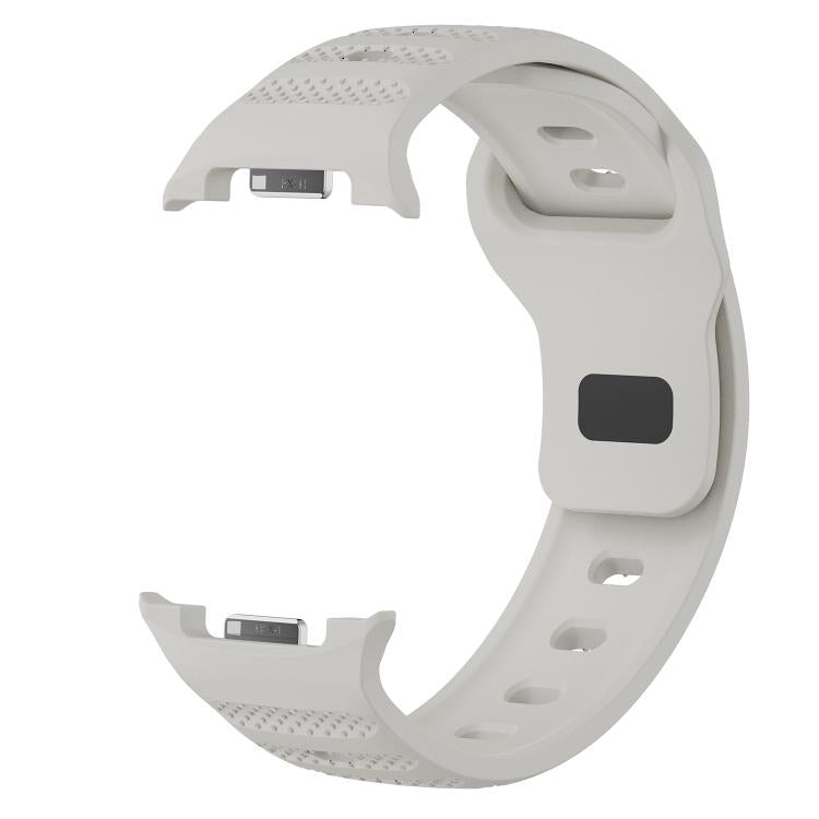 For Samsung Galaxy Watch8 / Watch8 Classic Dots Texture Black Buckle Silicone Watch Band