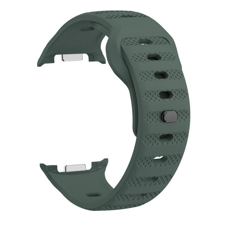 For Samsung Galaxy Watch8 / Watch8 Classic Dots Texture Black Buckle Silicone Watch Band