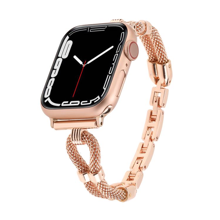 For Apple Watch 46mm / 49mm / 45mm / 44mm Copper Chain Metal Watch Band