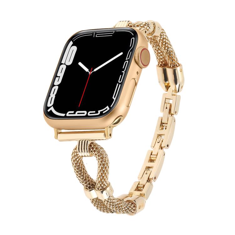 For Apple Watch 42mm / 41mm / 40mm / 38mm Copper Chain Metal Watch Band