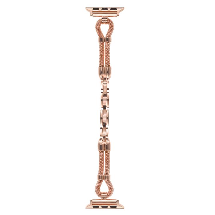 For Apple Watch 42mm / 41mm / 40mm / 38mm Copper Chain Metal Watch Band