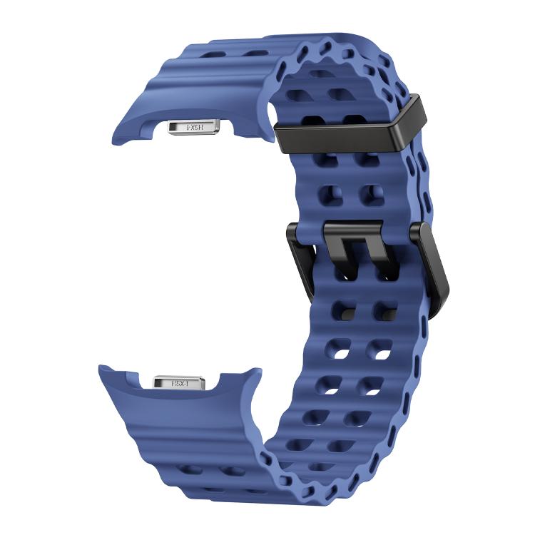 For Samsung Galaxy Watch8 / Watch8 Classic Ocean Style Quick Release Buckle Solid Color Silicone Watch Band