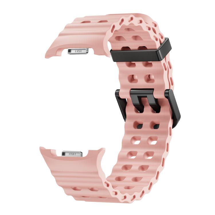 For Samsung Galaxy Watch8 / Watch8 Classic Ocean Style Quick Release Buckle Solid Color Silicone Watch Band