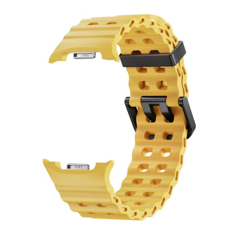 For Samsung Galaxy Watch8 / Watch8 Classic Ocean Style Quick Release Buckle Solid Color Silicone Watch Band