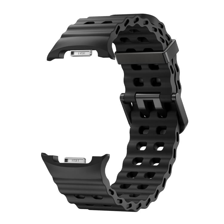 For Samsung Galaxy Watch8 / Watch8 Classic Ocean Style Quick Release Buckle Solid Color Silicone Watch Band