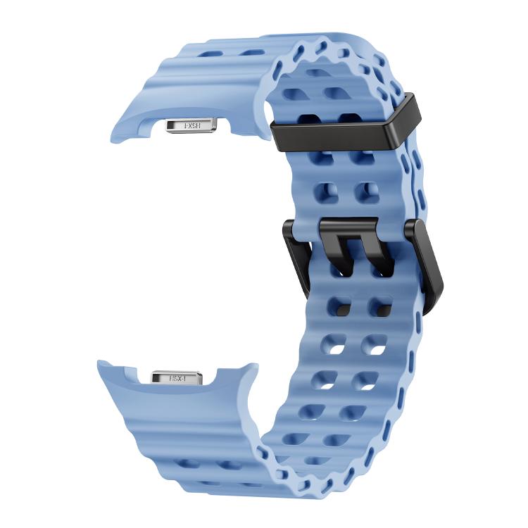 For Samsung Galaxy Watch8 / Watch8 Classic Ocean Style Quick Release Buckle Solid Color Silicone Watch Band