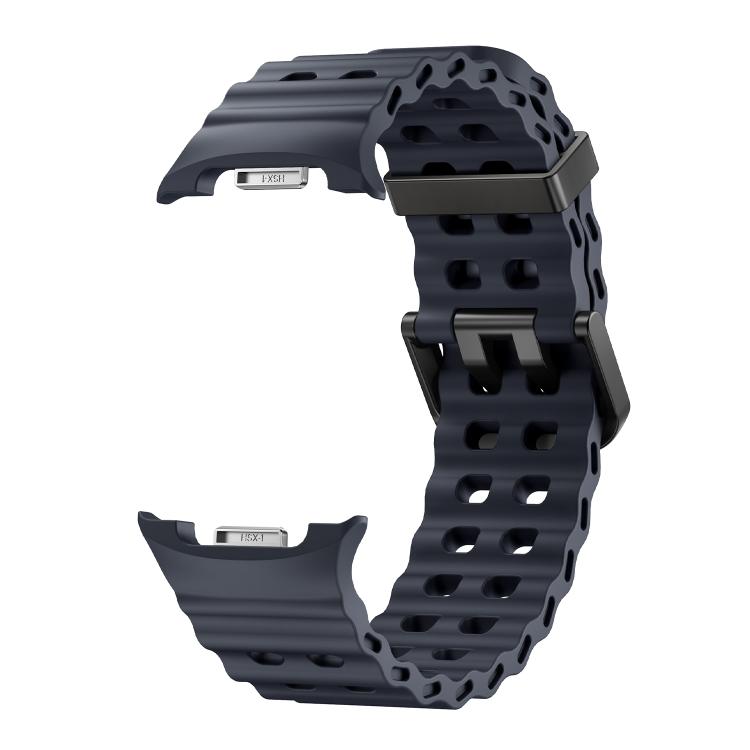 For Samsung Galaxy Watch8 / Watch8 Classic Ocean Style Quick Release Buckle Solid Color Silicone Watch Band
