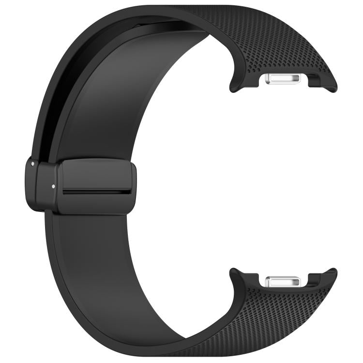 For Samsung Galaxy Watch8 / Watch8 Classic Small Plaid Texture Magnetic Buckle Silicone Watch Band