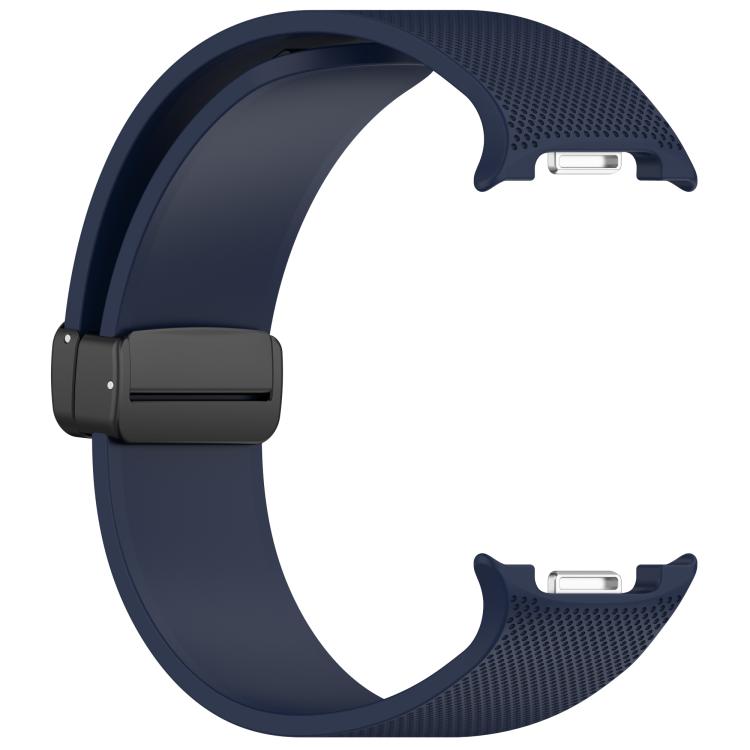 For Samsung Galaxy Watch8 / Watch8 Classic Small Plaid Texture Magnetic Buckle Silicone Watch Band