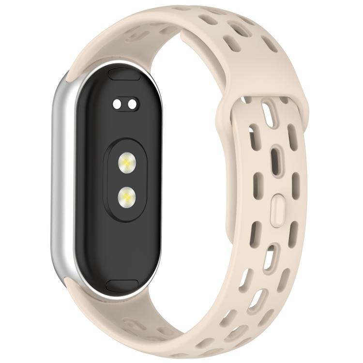 For  Xiaomi Smart Band 10 / 9 / 8 Honeycomb Hole Breathable TPU Watch Band