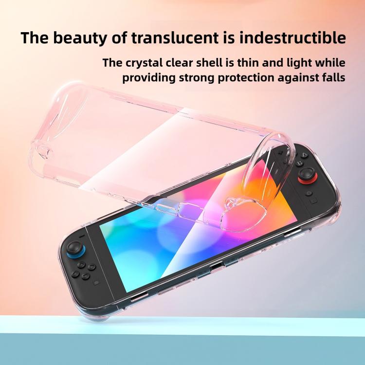 For Nintendo Switch 2 Game Consoles Transparent TPU Protective Case - Translucent Pink