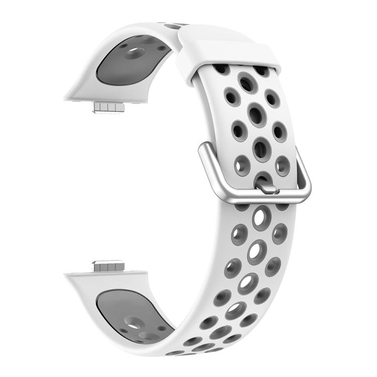 For Huawei Watch Fit4 Pro / Fit4 / Fit3 Round Holes Two Color Silicone Watch Band