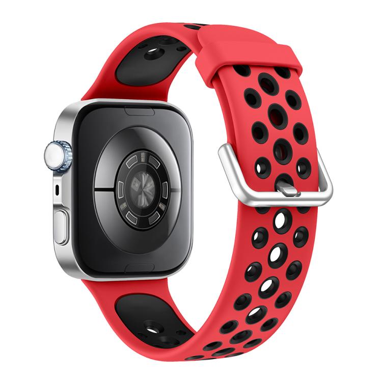 For Huawei Watch Fit4 Pro / Fit4 / Fit3 Round Holes Two Color Silicone Watch Band