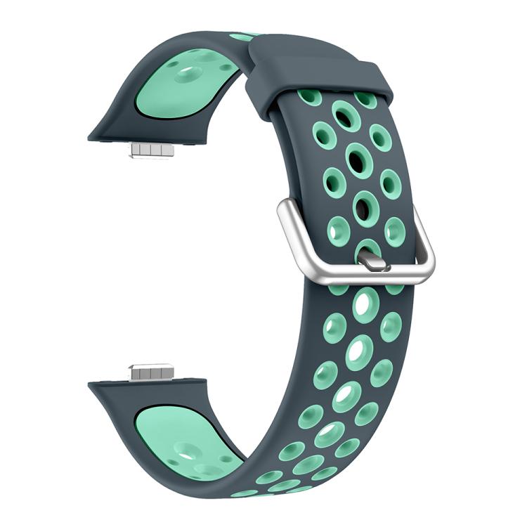For Huawei Watch Fit4 Pro / Fit4 / Fit3 Round Holes Two Color Silicone Watch Band