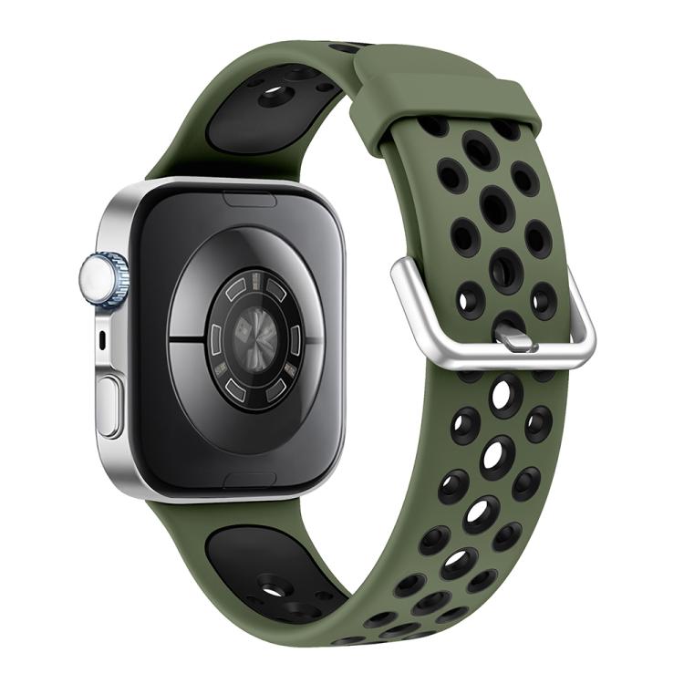 For Huawei Watch Fit4 Pro / Fit4 / Fit3 Round Holes Two Color Silicone Watch Band