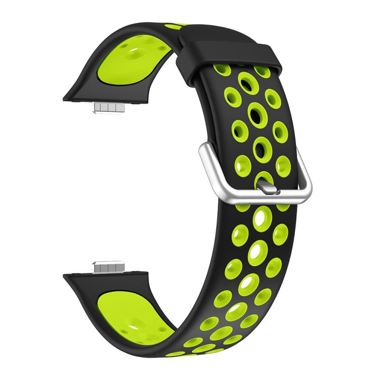 For Huawei Watch Fit4 Pro / Fit4 / Fit3 Round Holes Two Color Silicone Watch Band