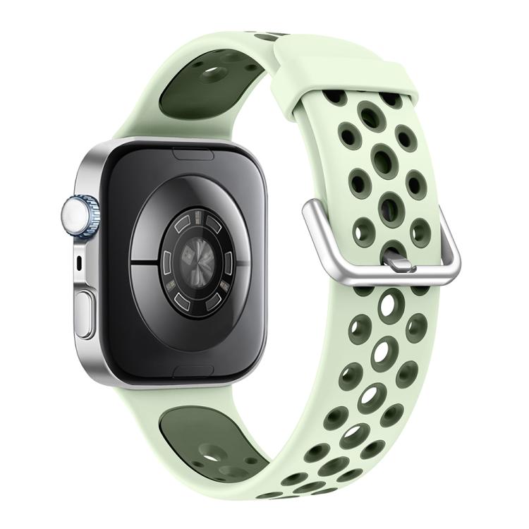 For Huawei Watch Fit4 Pro / Fit4 / Fit3 Round Holes Two Color Silicone Watch Band