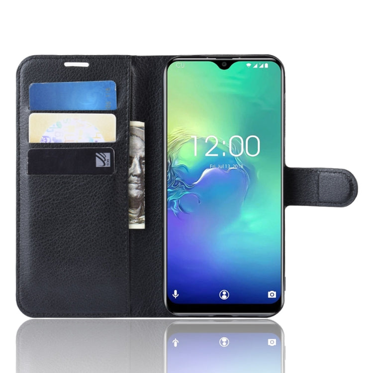 Litchi Texture Horizontal Flip Leather Case for Oukitel C15 Pro, with Wallet & Holder & Card Slots
