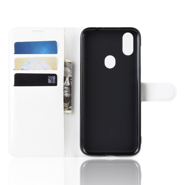 Litchi Texture Horizontal Flip Leather Case for Oukitel C15 Pro, with Wallet & Holder & Card Slots