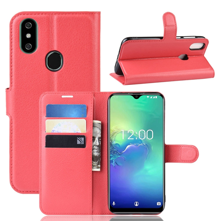 Litchi Texture Horizontal Flip Leather Case for Oukitel C15 Pro, with Wallet & Holder & Card Slots