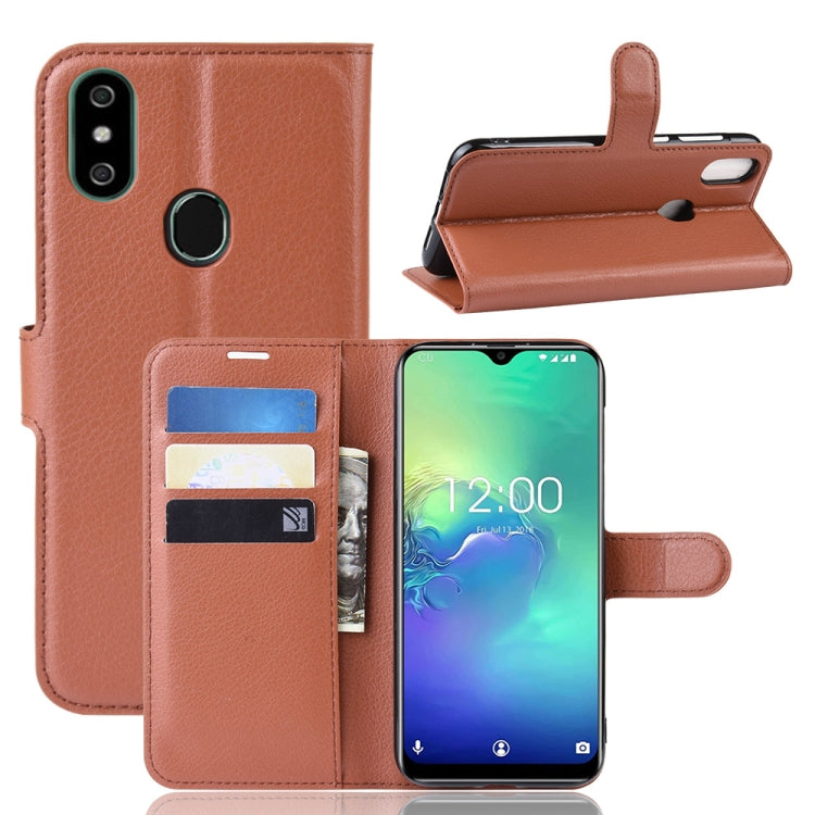 Litchi Texture Horizontal Flip Leather Case for Oukitel C15 Pro, with Wallet & Holder & Card Slots