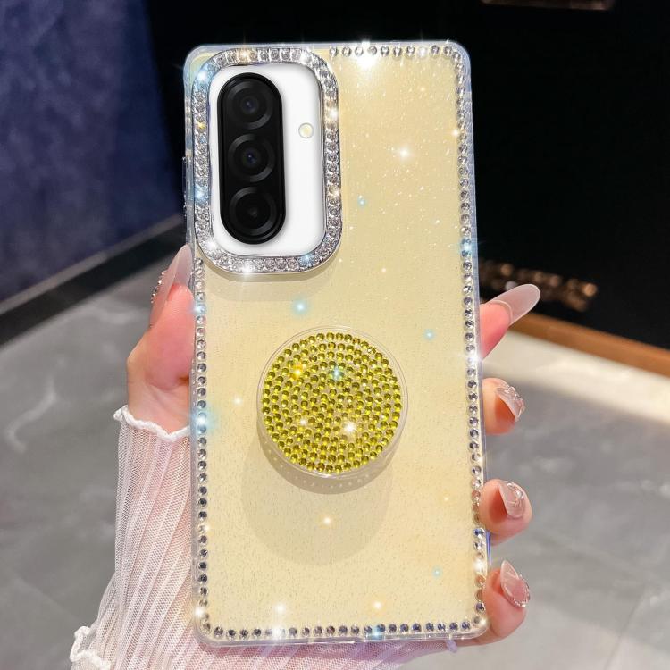 For Samsung Galaxy A26 5G Diamond Glitter Diamond Round Holder Phone Case