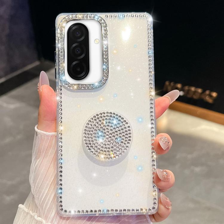 For Samsung Galaxy A26 5G Diamond Glitter Diamond Round Holder Phone Case